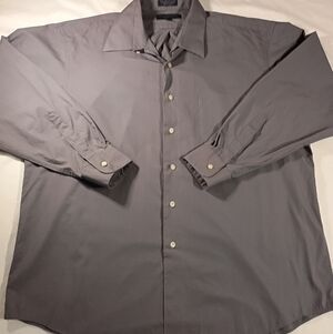 Giorgio Brutini XL Button Down Gray Shirt